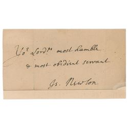 Isaac Newton Signature