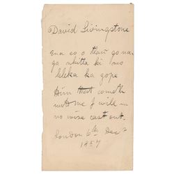 David Livingstone