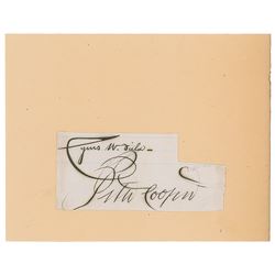 Peter Cooper and Cyrus W. Field