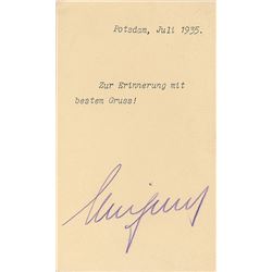 Crown Prince Wilhelm