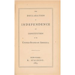 Declaration of Independence and Constitution