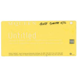 Alexander McQueen: 'Untitled' Invitation