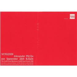 Alexander McQueen: 'Voss' Invitation