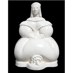 Laurel and Hardy Screen-Used Vernon Kilns Set Piece from 'Jitterbugs'