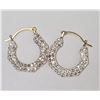 Image 1 : 10K YELLOW GOLD CZ EARRINGS