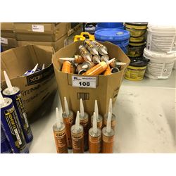 LOT OF MISC. ROOFING SEALANT AND ADHESIVE