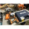 Image 1 : RIDGID CIRCULAR SAW, CORDLESS DRILL AND A RYOBI BIT SET