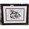 Image 1 : FRAMED FIRST NATIONS PRINT BY RICHARD SHORTY