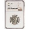 Image 1 : 1937 Proof Washington Quarter Coin NGC PF64