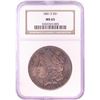 Image 1 : 1881-S $1 Morgan Silver Dollar Coin NGC MS65