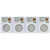 Image 1 : Lot of (4) 1978Mo Mexico 100 Pesos Silver Coins NGC MS64