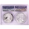 Image 1 : 1986-S & 2016-W $1 Proof American Silver Eagle Coin Set PCGS PR69DCAM