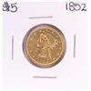 Image 1 : 1852 $5 Liberty Head Half Eagle Gold Coin