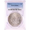 Image 1 : 1881-S $1 Morgan Silver Dollar Coin PCGS MS64 Nice Toning