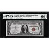 Image 1 : 1935A $1 Hawaii WWII Emergency Silver Certificate Note PMG Gem Uncirculated 66EPQ