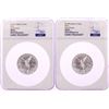 Image 1 : Lot of (2) 2019Mo Mexico 2 Onza Libertad Silver Coins NGC MS69 Early Releases