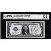 Image 1 : 1928B $1 Funnyback Silver Certificate Note Fr.1602 PMG Choice Uncirculated 64EPQ