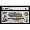 Image 1 : 1862 $100 Confederate States of America Note T-40 PMG Choice Uncirculated 63EPQ