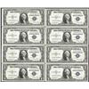 Image 1 : Lot of (8) 1935E $1 Silver Certificate Notes Fancy Serials