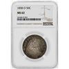 Image 1 : 1858-O Seated Liberty Half Dollar Coin NGC MS62