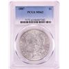 Image 1 : 1887 $1 Morgan Silver Dollar Coin PCGS MS62