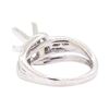 Image 3 : 14KT White Gold 0.40 ctw Diamond Princess Semi-mount Ring