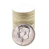 Image 1 : Roll of (20) Brilliant Uncirculated 1964 Kennedy Half Dollar Coins