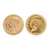 Image 1 : Set of $5 Half Eagle Gold Coins in 14K Gold Cuff Links