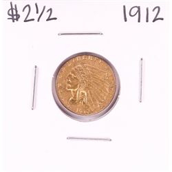 1912 $2 1/2 Indian Head Quarter Eagle Gold Coin