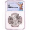 Image 1 : 1984Mo Mexico 1 Onza Libertad Silver Coin NGC MS66