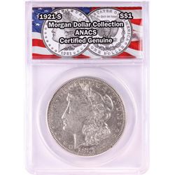 1921-S $1 Morgan Silver Dollar Coin ANACS Genuine