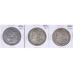 Lot of (3) 1896-O $1 Morgan Silver Dollar Coins