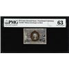 Image 1 : 1863 25 Cents Second Issue Fractional Note Fr.1283 PMG Choice Uncirculated 63