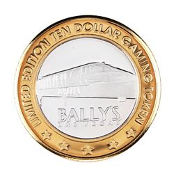 .999 Silver Bally's Las Vegas $10 Casino Limited Edition Gaming Token