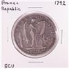 Image 1 : 1792 France Republic ECU Silver Coin
