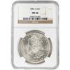 Image 1 : 1881-S $1 Morgan Silver Dollar Coin NGC MS66
