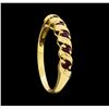 Image 4 : 14KT Yellow Gold Ladies 0.40 ctw Ruby Ring