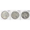 Image 1 : Lot of (3) 1925-S $1 Peace Silver Dollar Coins