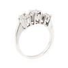 Image 4 : 14KT White Gold 1.10 ctw Diamond Ring