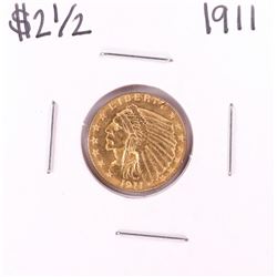 1911 $2 1/2 Indian Head Quarter Eagle Gold Coin