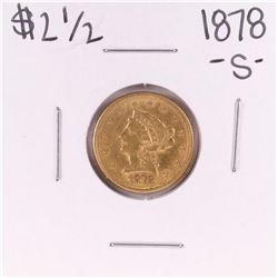 1878-S $2 1/2 Liberty Head Quarter Eagle Gold Coin