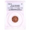 Image 1 : 1960-D Small/Large Date Lincoln Memorial Cent Coin PCGS MS64RD