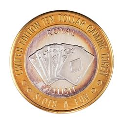 .999 Silver Slots A Fun Casino Las Vegas, NV $10 Limited Edition Casino Gaming Token