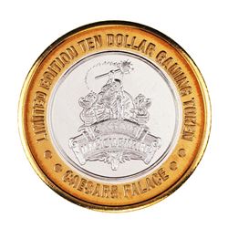 .999 Silver Caesars Palace Las Vegas, Nevada $10 Casino Limited Edition Gaming Token