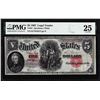 Image 1 : 1907 $5 Woodchopper Legal Tender Note Fr.91 PMG Very Fine 25