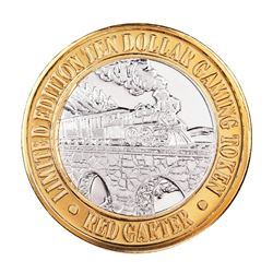 .999 Fine Silver Red Garter Wendover, Nevada $10 Limited Edition Gaming Token