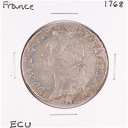 1768 France Louis XV ECU Silver Coin