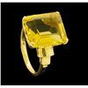 Image 4 : 14KT Yellow Gold Ladies 8.00 ctw Citrine Ring