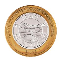 .999 Silver Plaza Hotel and Casino Las Vegas $10 Casino Limited Edition Gaming Token