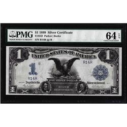 Low Serial # 1899 $1 Black Eagle Silver Certificate Note PMG Choice Uncirculated 64EPQ
